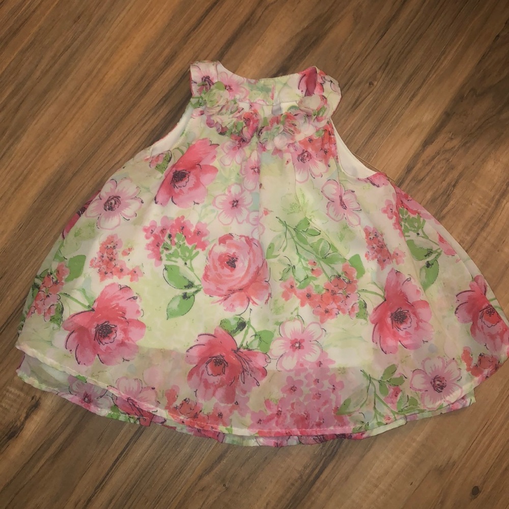 18month floral chiffon swing tunic top
